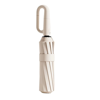 20 Bones 105cm Large Wind & Rain-Resistant Fully Automatic Ring-Buckle UV Protection Umbrella – Reinforced Double-Layer Canopy