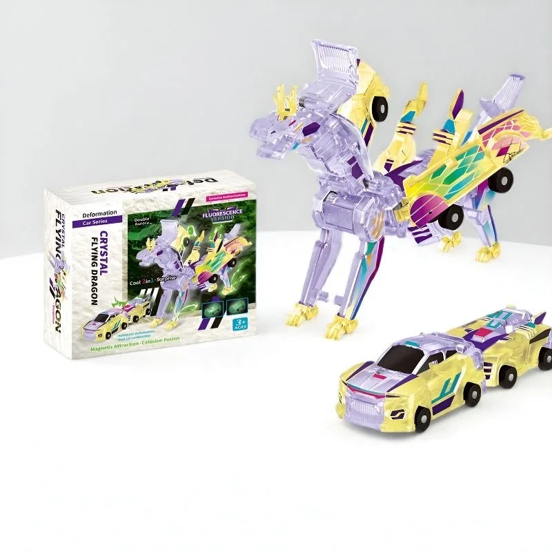 Unicorn Transformer 2-in-1 Magnetic Car Toy