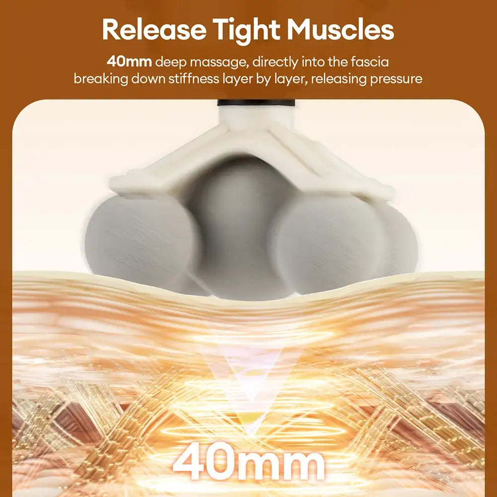 Smartlyo 11-in-1 electric massage gun with 99 levels, powerful fascia massager for muscle relief and relaxation.