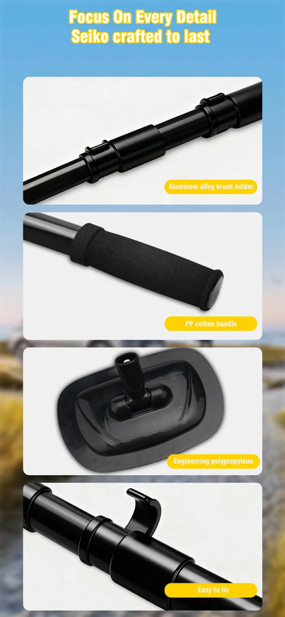 Retractable Bent Bar Car Wash Brush