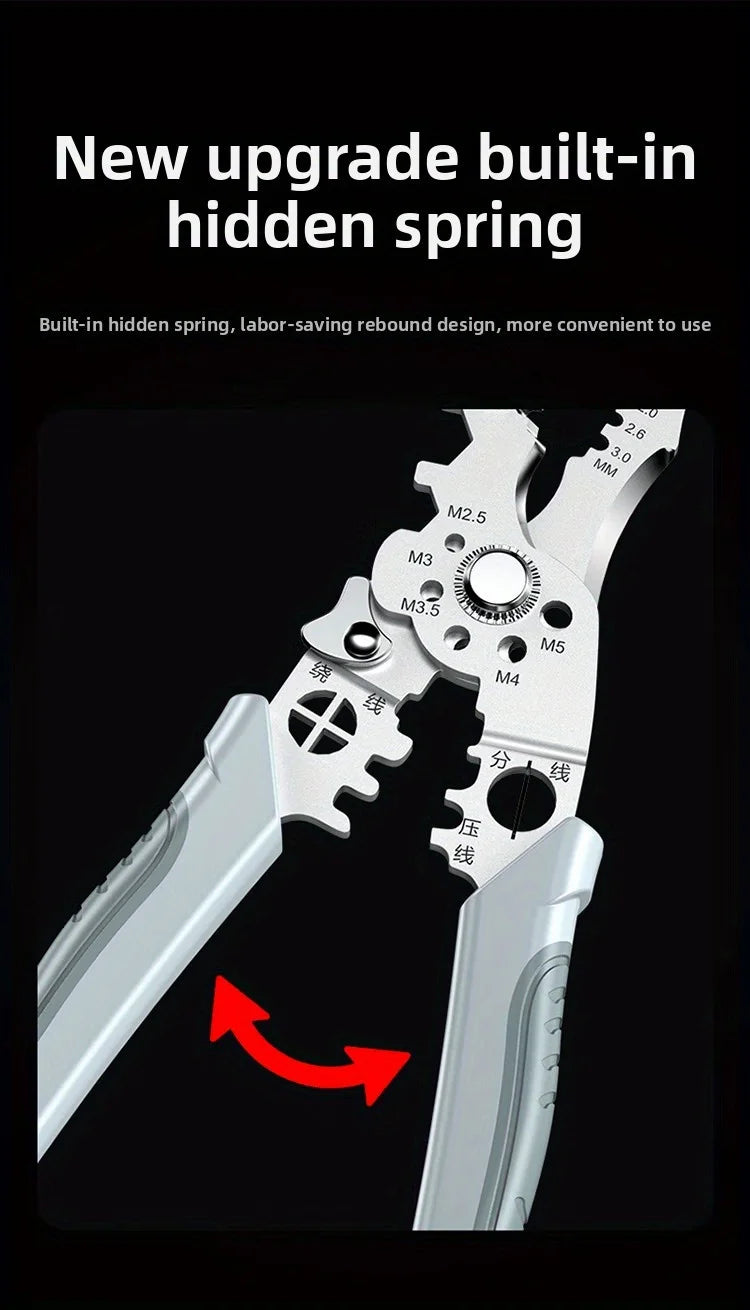Smartlyo multifunctional wire handling tool with ergonomic grip, featuring cutting and twisting functions for easy cable management.