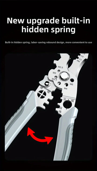 Smartlyo multifunctional wire handling tool with ergonomic grip, featuring cutting and twisting functions for easy cable management.