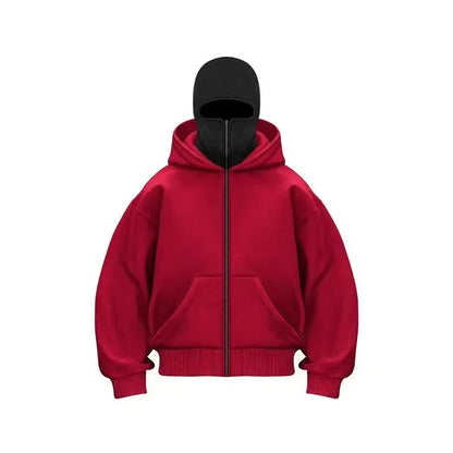 Men's & Women's Double-Layer Hooded Zip-Up Sweatshirt