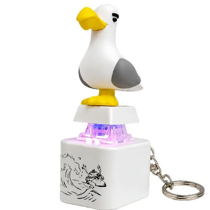 Rechargeable LED Sound Bird Keychain