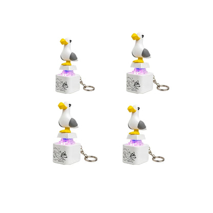 Rechargeable LED Sound Bird Keychain