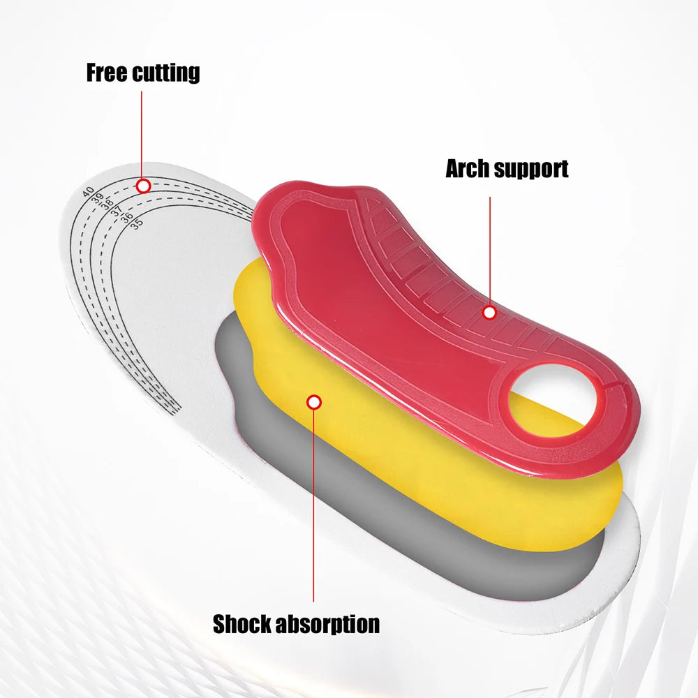 Smartlyo orthopedic arch support insoles with contoured design for enhanced comfort and foot stability.