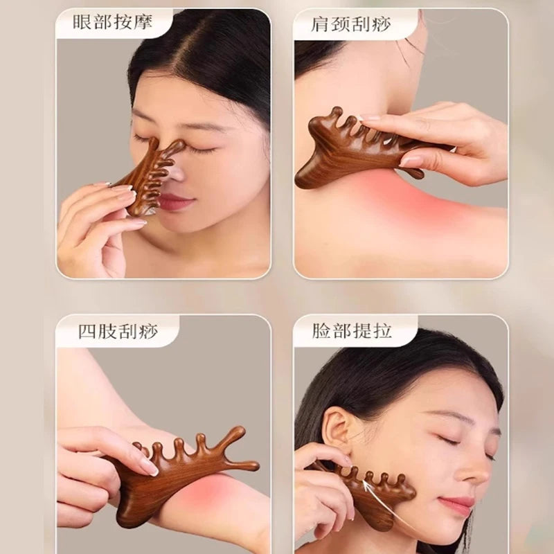 Sandalwood 4-in-1 Massage Comb