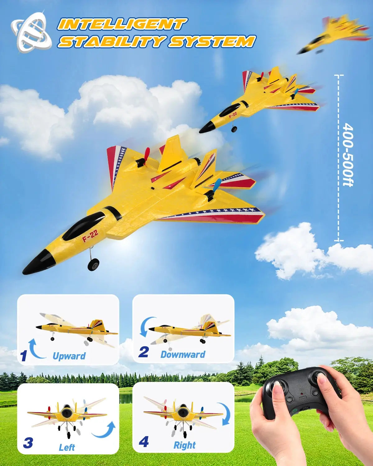 Smartlyo remote control SU-27 plane flying in the sky with detailed black and gray design and sleek aerodynamic shape.