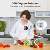 Smartlyo adjustable 360° rotating lazy phone holder with clamp for hands-free viewing and easy device positioning.
