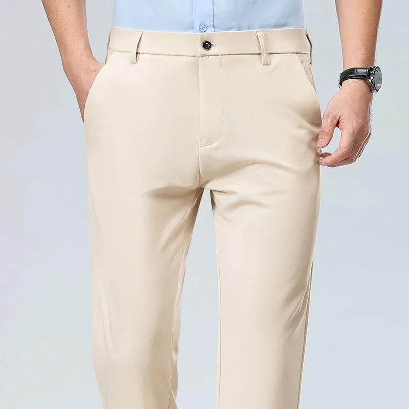 Men's Slim Stretch Wrinkle-Resistant Dress Pants