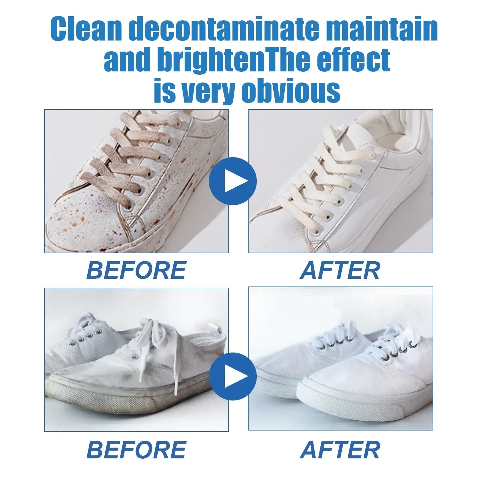 White shoe cleaning cream by Smartlyo, showing a jar of shoe cleaner with a brush for cleaning white footwear.