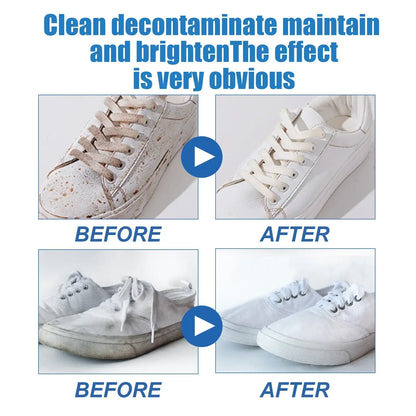 White shoe cleaning cream by Smartlyo, showing a jar of shoe cleaner with a brush for cleaning white footwear.