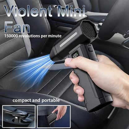 150K RPM Cordless Air Duster – Reusable Mini Vacuum Blower