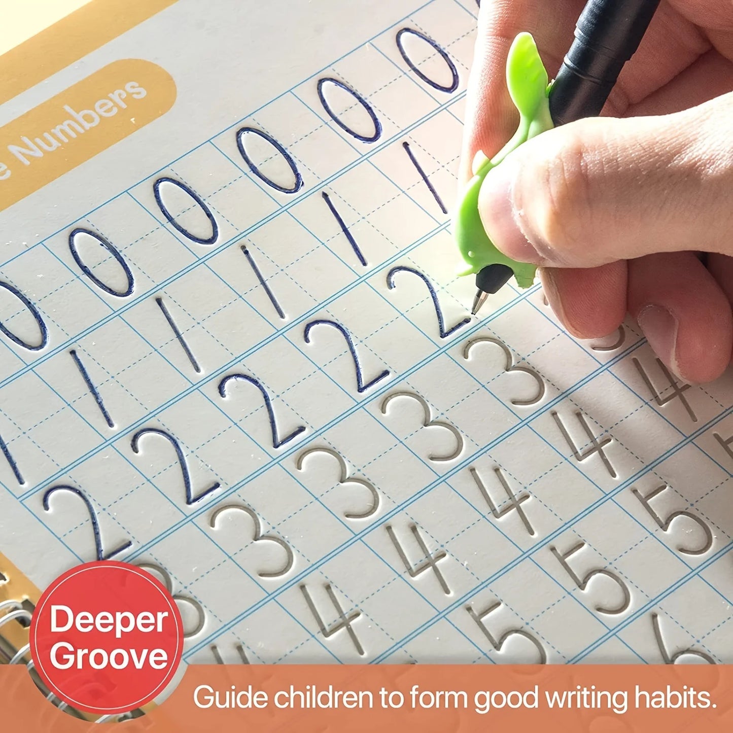 Magic Wipe-Clean Practice Book – Reusable English Writing Book for Kids with Stickers
