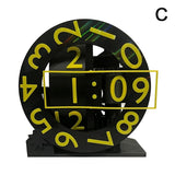 3D printed triaxial clock by Smartlyo with rotating numeric display, showcasing a modern, geometric design and rotating time indicators.