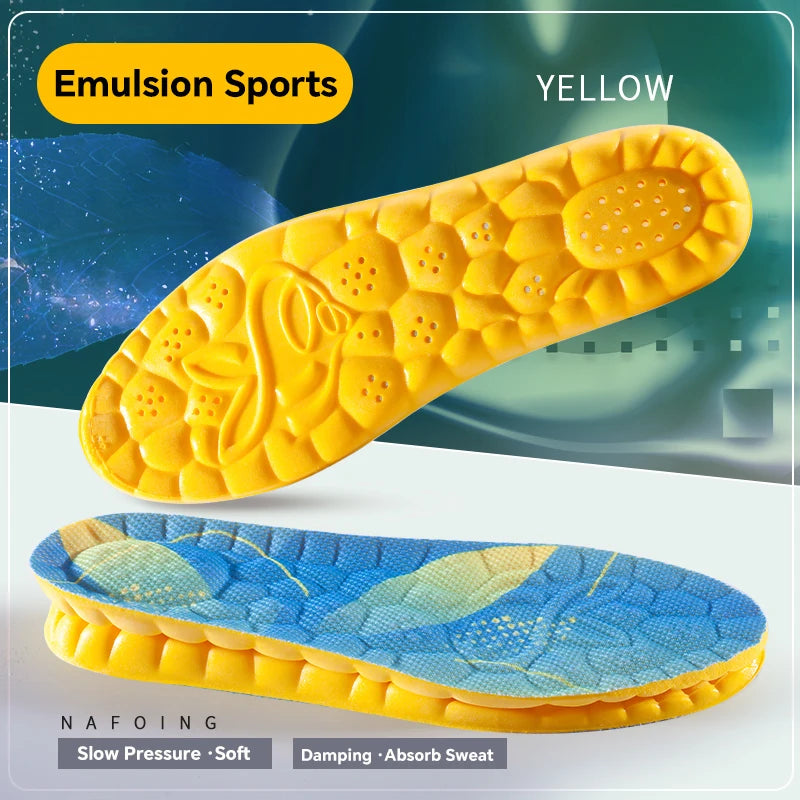 Breathable Shock Absorption Cushion Running Orthopedic Care Insoles