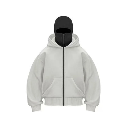 Men's & Women's Double-Layer Hooded Zip-Up Sweatshirt