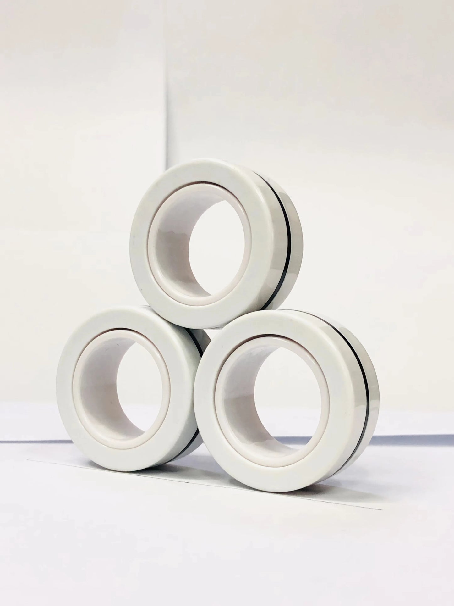 Magnetic Fidget Rings 3pcs – Finger Spinner Stress Relief Set