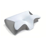 Cervical orthopedic pillow by My Store showing a close-up of the ergonomic design and soft fabric cover for neck support.