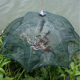 Foldable fishing net by Smartlyo, lightweight and compact with a sturdy handle, suitable for catch and release fishing.