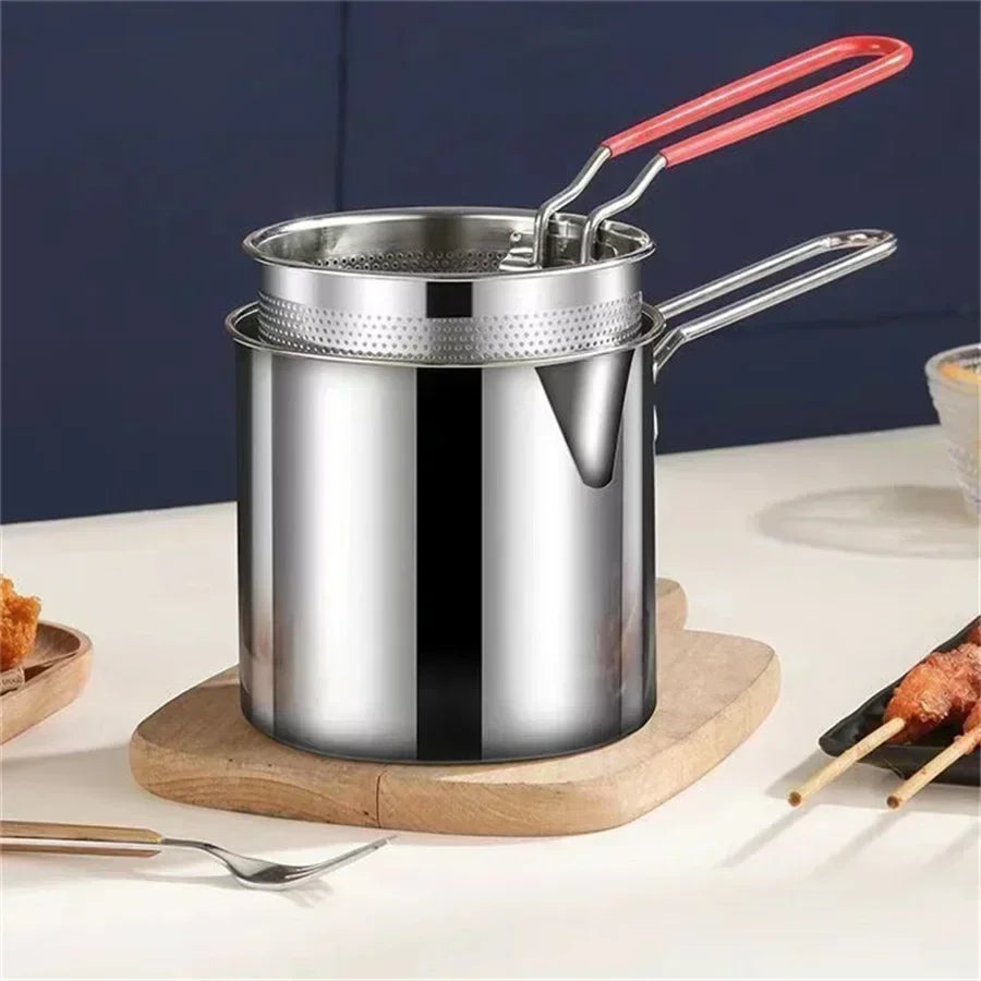 Smartlyo stainless steel fryer with digital controls, compact design, and sturdy construction for even cooking.