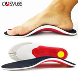 Smartlyo orthopedic arch support insoles with cushioned design for enhanced foot comfort and support inside shoes.
