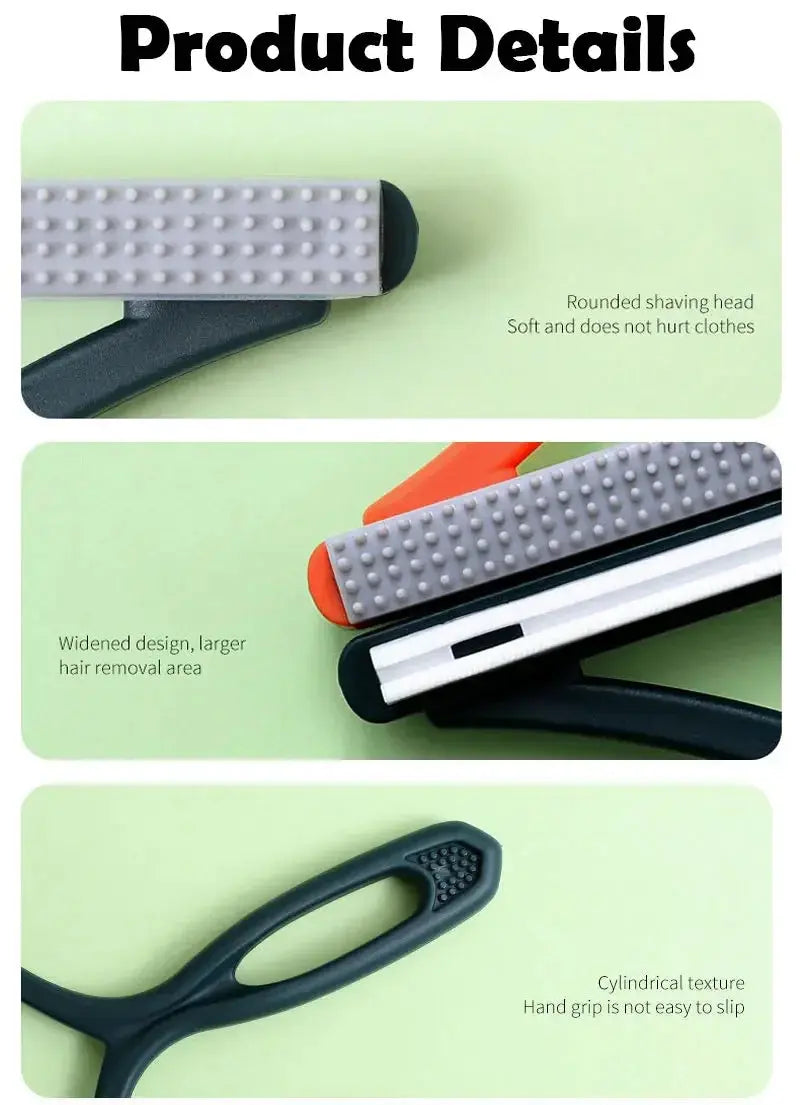 Double-sided pet hair remover by Smartlyo with textured surfaces for effective pet hair removal from furniture and clothing.