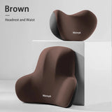 Smartlyo car lumbar support back cushion and neck pillow set, designed for added comfort during driving.