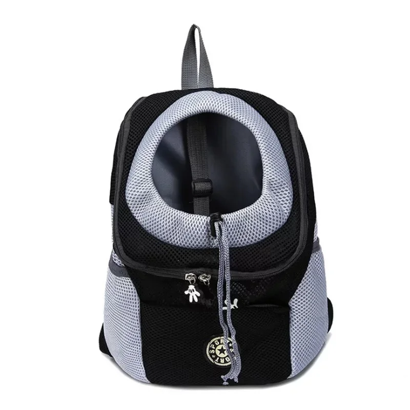 Smartlyo Pet Carrier Portable Travel Backpack with mesh sides and adjustable straps for comfortable pet transport.