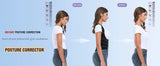 Smartlyo posture corrector for women and men, adjustable brace supporting back and shoulder alignment, shown on a person.