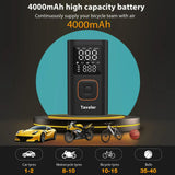 Smartlyo wireless air pump with 150psi capacity, compact design, and digital pressure display for inflating tires and sports equipment.