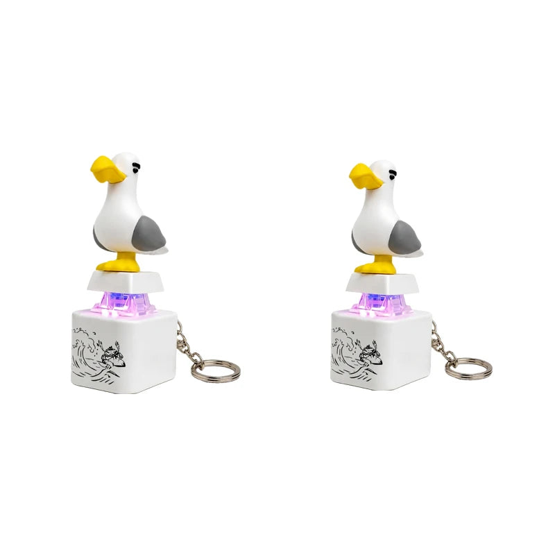 Rechargeable LED Sound Bird Keychain