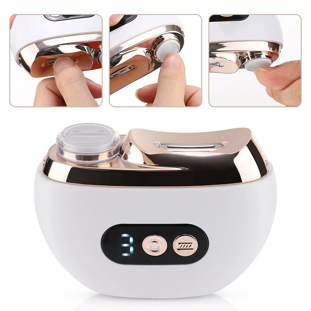 Rechargeable Electric Nail Clipper with LED Light