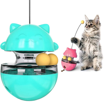 Interactive Smartlyo cat toy set with colorful balls and feather wands for playful feline entertainment.