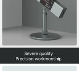 Digital inclinometer Laser Protractor by Smartlyo showing a clear LCD display and measurement buttons on a sleek black device.