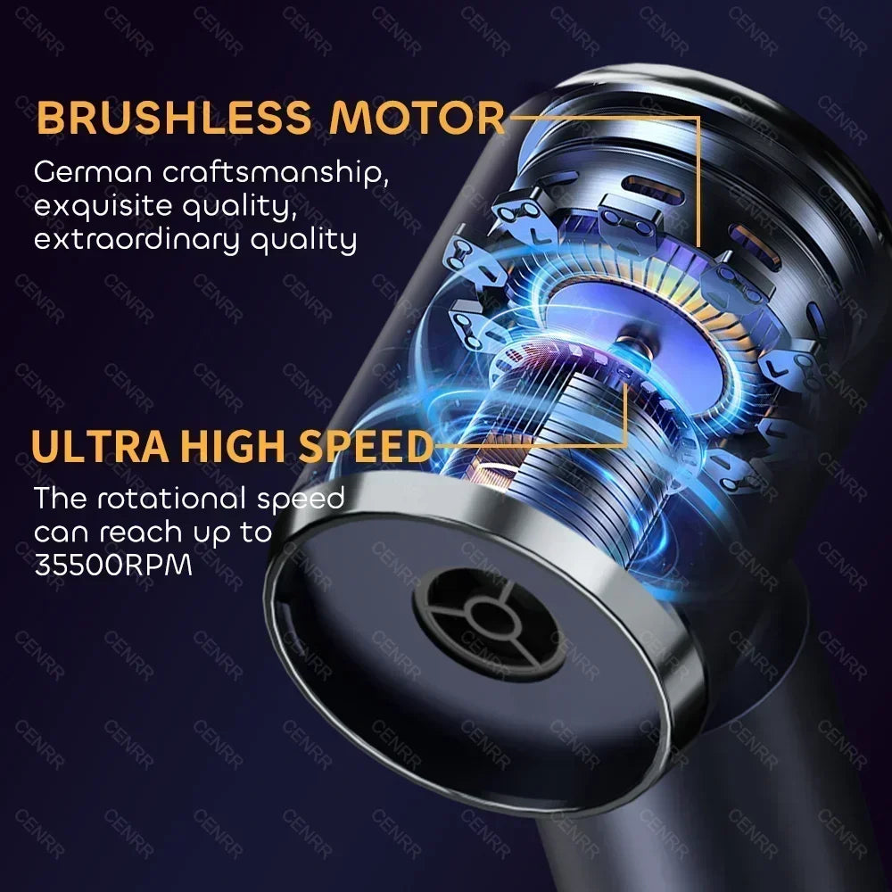 CENRR Cordless Car Vacuum Cleaner – High Suction Handheld Wet & Dry Vac with HEPA Filter