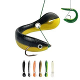 Realistic flexible fishing lure set by Smartlyo with multiple colorful soft plastic lures for freshwater and saltwater fishing.