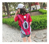 Smartlyo portable pet carrier backpack designed for travel, featuring breathable mesh panels and adjustable straps.