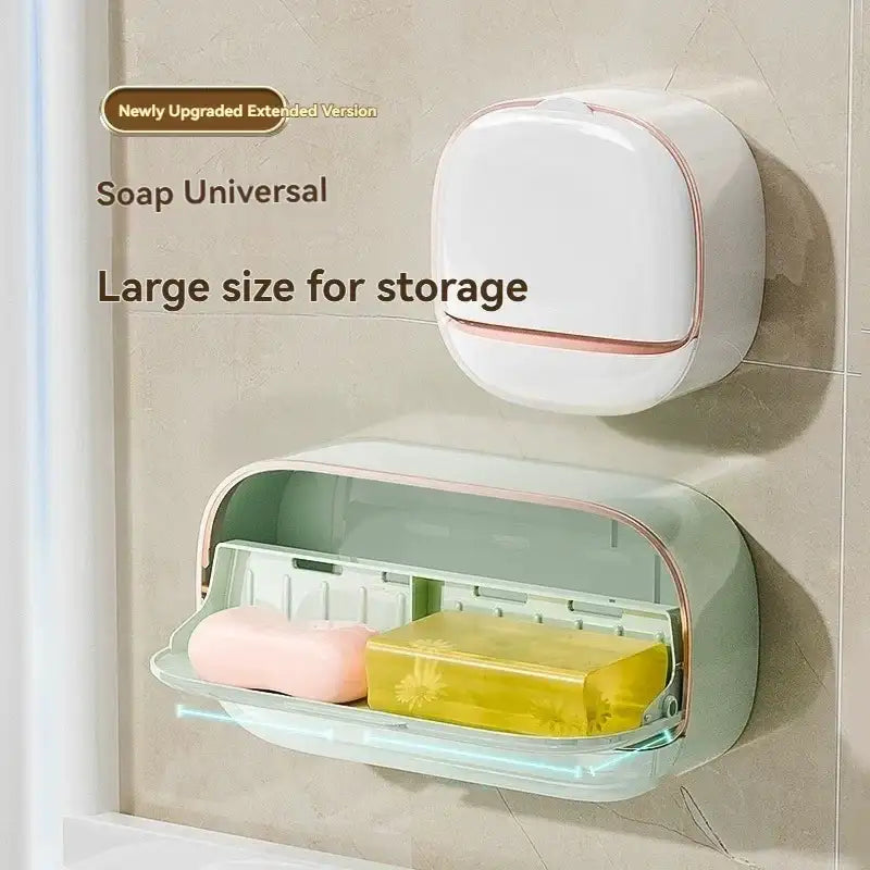 Luxury wall-mounted soap holder by Smartlyo, sleek design with durable material, perfect for modern bathroom decor.