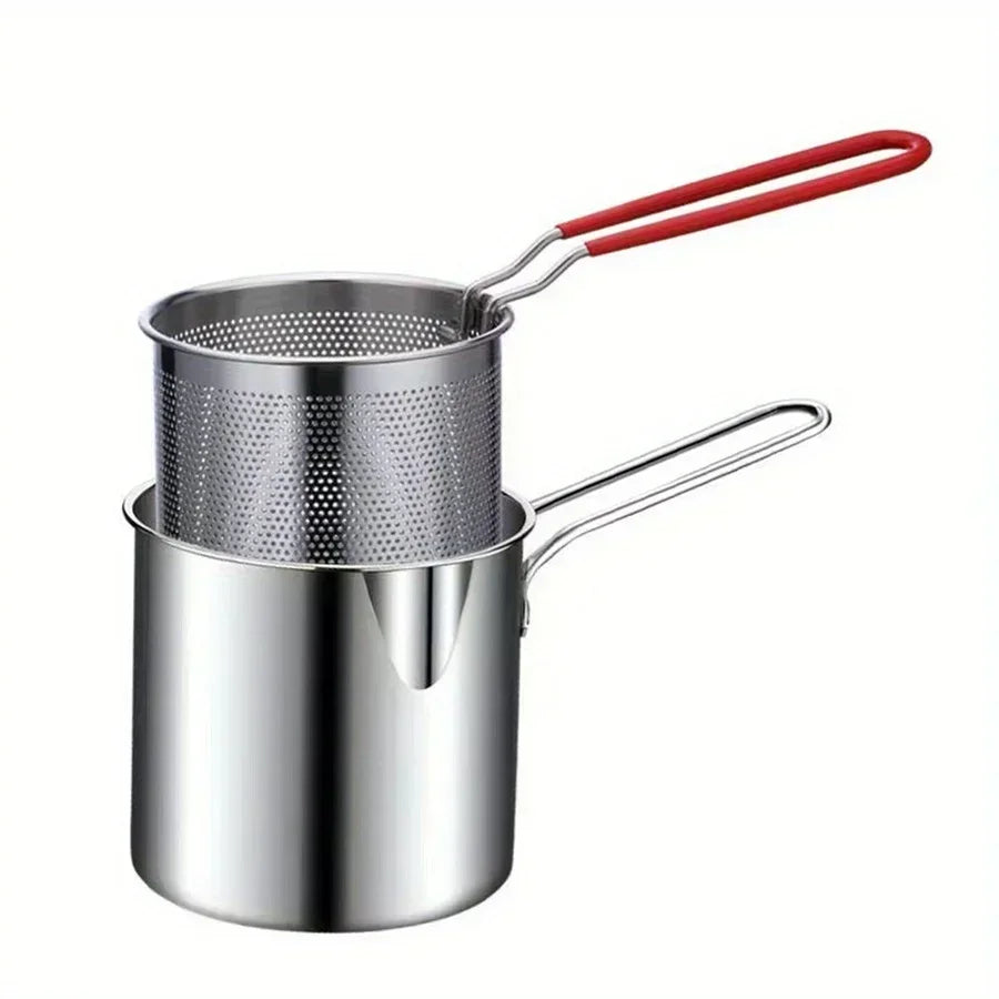 Smartlyo stainless steel fryer with digital controls and spacious fry basket, ideal for home cooking and crispy fried foods.