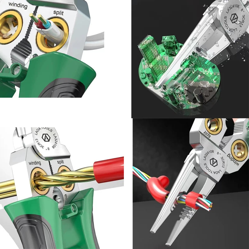 Electrician pliers close-up