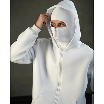 Men's & Women's Double-Layer Hooded Zip-Up Sweatshirt