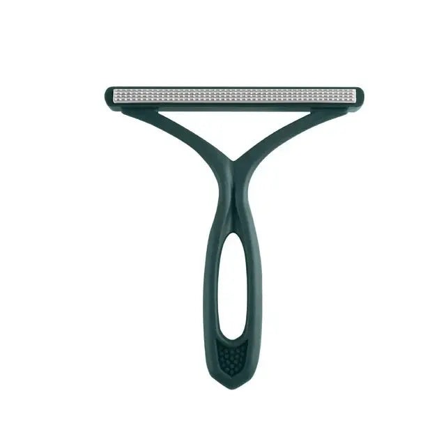 Double sided pet hair remover by Smartlyo with a soft, reusable design for effective pet hair removal from furniture and clothing.