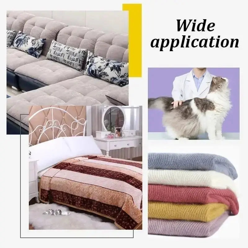 Double-sided Smartlyo pet hair remover with reusable lint roller for efficient pet hair removal on furniture and clothing.