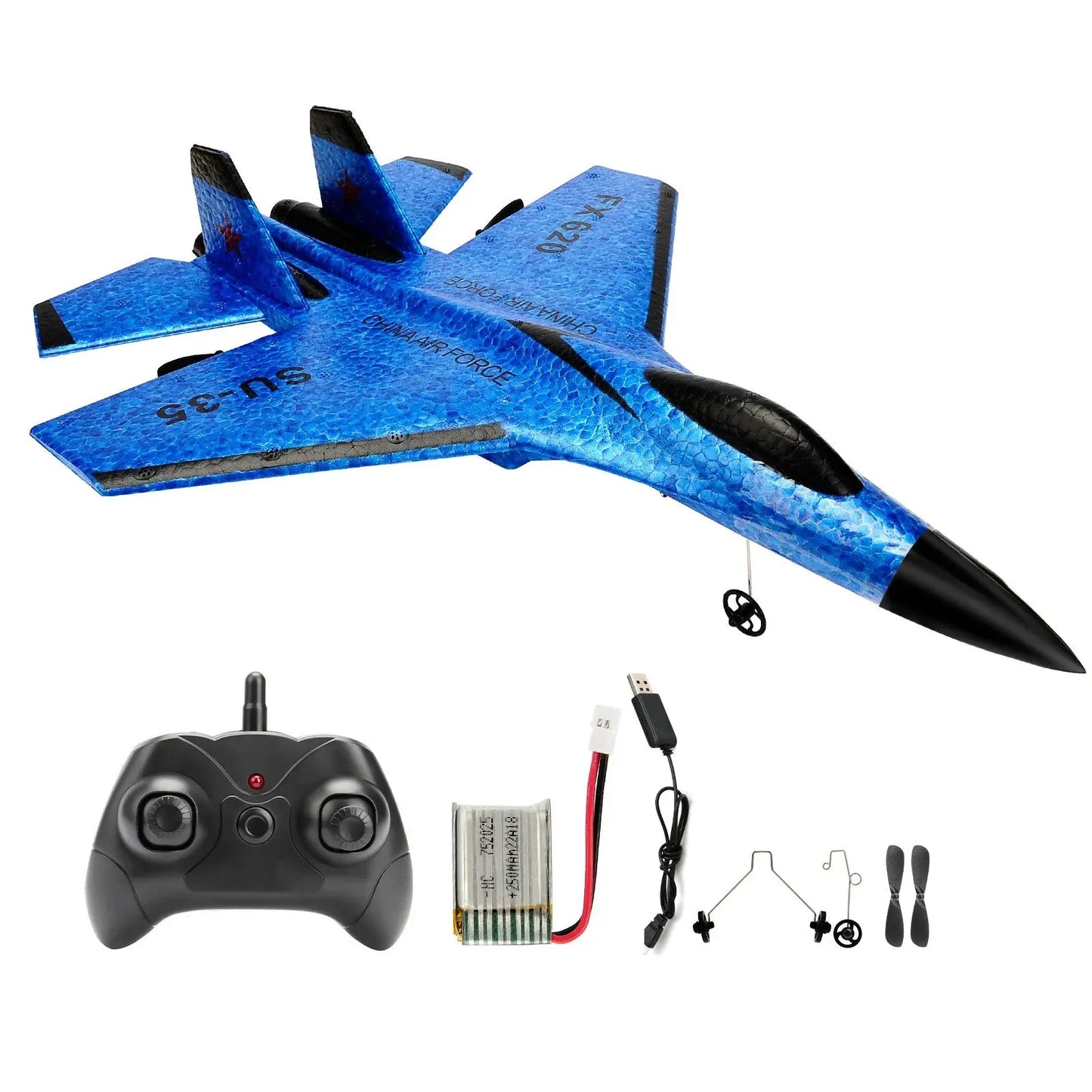 Smartlyo SU35 RC plane toy with detailed design, showcasing a sleek jet model ready for remote control flying.