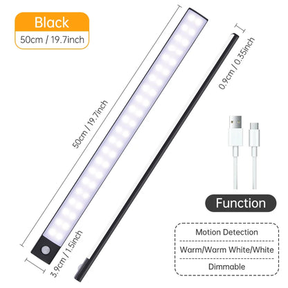 Motion Sensor LED Cabinet Light – USB Rechargeable