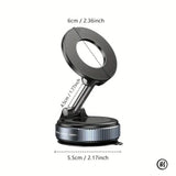 Smartlyo strong magnetic car phone holder attached to a vehicle dashboard with a mobile phone securely in place.