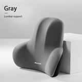 Smartlyo car lumbar support back cushion and neck pillow set, designed for ergonomic comfort during travel.