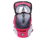 Smartlyo pet carrier portable travel backpack with mesh sides and adjustable straps for comfortable pet transport.