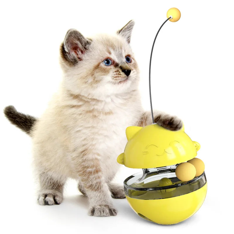 Interactive cat toy set by Smartlyo featuring colorful balls and feather wands for feline play and enrichment.